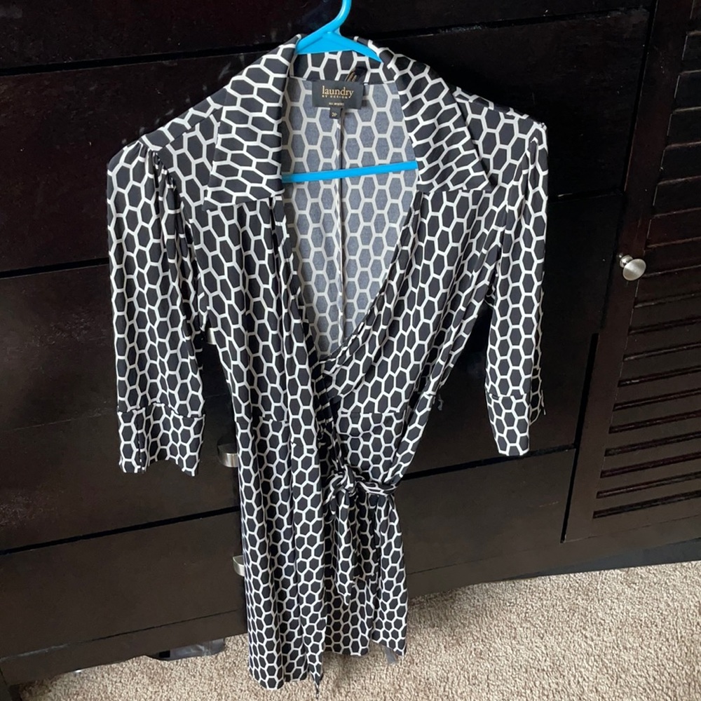 Laundry by Design black & white dress size 2P